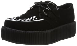 TUK V8366 Black White Suede Mens Womens Unisex Creepers Shoes Boots Trainers-8