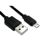 USB Charging Cable - Sony PS4/Xbox One USB Lead 1.8m 3m or 5m Controller Charge Cable USB to USB Micro (1m)