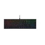 CHERRY MX 10.0N RGB, Flat Mechanical Gaming Keyboard, German Layout (QWERTZ), Wired, Original CHERRY MX LOW PROFILE RGB SPEED Switches, Black