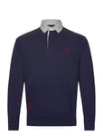 Classic Fit Flag-Patch Rugby Shirt Tops Polos Long-sleeved Navy Polo Ralph Lauren