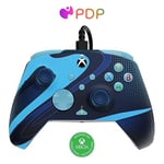PDP Xbox REMATCH GLOW Wired controller - Blue Tide