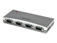 Startech.Com Usb Till Rs232 Seriell Db9-Adapterhubb Med 4 Portar - Seriell Adapter - Usb - Rs-232 X 4