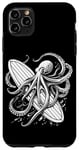 Coque pour iPhone 11 Pro Max Planche de surf Octopus Kraken Surf Board Ocean Surfer