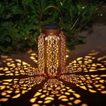 Solcellsdriven bordslampa i brons – Devi
