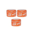 3 X Dax Wax Orange Neat Waves 99g Tin + Wave Cap Free