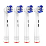 4 Pack Electric Toothbrush Heads Compatible With Oral B Braun Toothbrushes 