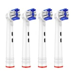 4 Pack Electric Toothbrush Heads Compatible With Oral B Braun Toothbrushes