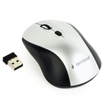 Wireless Mouse Gembird Musw-4B-02-Bs White Black/Silver (1 Unit) NEW