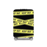 Housse de Protection pour Valise, Grande (66-76 cm), réutilisable, Lavable, avec Fermeture éclair, Keep Out, L (66-76cm), Keep Out