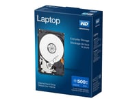 WD Laptop Mainstream WDBMYH5000ANC - Disque dur - 500 Go - interne - 2.5' - Sata 3Gb/s - 5400 tours/min - mémoire tampon : 8 Mo