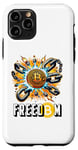 Coque pour iPhone 11 Pro Bitcoin, crypto-monnaie, conception de la chaîne de blocs BTC Freedom