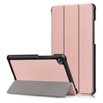 NOKOER Case for Lenovo Tab M7, Ultra Slim Lightweight Stand Smart PU Leather Cover [Non-Slip] [Anti-Fingerprint] 360 Degree Protective Flip Case - Rose gold