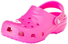 Crocs Mixte Enfant Classic Clog K Sabot, Neon Highlighter (Pink Crush), 29/30 EU