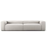 Decotique Grand 4-Seter Sofa, Moon White Micro Chenille