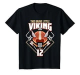 Youth This Brave Little Viking Is 12 - Cool Viking 12th Birthday T-Shirt
