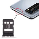 PANFENG SIM Card Tray + NM Card Tray for Huawei P40 (Black) (Color : Silver)