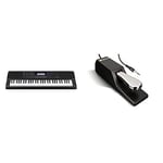 Casio CT-X700C5 Full Size High-Grade Touch Response Keyboard in Black & M-Audio SP-2 - Universal Sustain Pedal with Piano Style Action, The Ideal Accessory for MIDI Keyboards