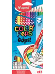 Maped Color'Peps Oops Erasable Colour pencils x12