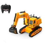 Remote Control Toy Construction Vehicles Excavator 5 Channel Digger RC Construction Toys Crawler Engineering Construction Tractor Toy