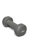 Dumbbell 2 Kg Sport Sports Equipment Workout Equipment Gym Weights Grey Endurance
