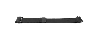 System-S Bracelet milanais en métal pour montre connectée Fitbit Versa 4 3 2 Sense Noir, Métallique/noir, Eine Grösse