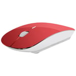 Souris Ultra Plate pour PC ALIENWARE Sans Fil USB Universelle Capteur Optique 3 Boutons Couleurs - ROUGE