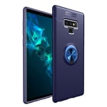 Samsung Galaxy Note 9 mobilskal silikon metall handring stående magnetisk bilhållare - Blå