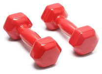 Shengluu Weights Dumbbells Sets Women Rubber Hex Dumbbell For Men And Women Hand Barbell Set For Strength Training Home Fitness Equipmen (Color : Red, Size : 5kg)