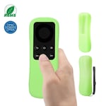 SIKAI CASE Silicone Case Cover Compatible with Amazon Fire TV Stick Remote Anti-Slip Shock-Proof Protective Dust-proof Lightweight Sleeve with Anti-Lost Lanyard (Luminous Green)