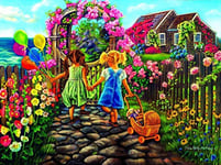 wanghan Puzzle Adulte 1000 Pièces Puzzle Classique Jouets Jouet en Bois pour Enfants Décoration De La Maison Cadeaux d'art Jardin de cabane et enfants-50x75cm