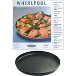 Plat Crisp Ø 32cm pour M.O Whirlpool - Marque Whirlpool - Modèle AVM305 - Compatible lave-vaisselle - Noir