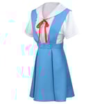 Halloween japansk anime Evangelion kvinnor Cosplay Asuka Langley Soryu Tokyo Ayanami Rei kostym skoluniform As picture1 L