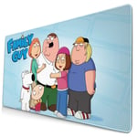 FA-mi-ly Guy Mouse Pad Rectangle Non-Slip Rubber Gaming/Working Geek Mousepad Comfortable Desk Mouse Pad 15.8x29.5 in