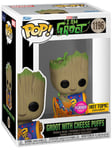 Figurine Funko Pop - Je S'appelle Groot [Marvel] N°1196 - Groot Avec Cheese Puffs - Flocked (71821)