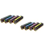HP CF210A / 131A Dubbelt Set (CF210X + CF211A + CF212A + CF213A) 15200 sidor. Tonerkassetter kompatibla (ej HP Original). Fri frakt.
