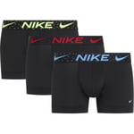 Nike Kalsonger 3P Everyday Essentials Micro Trunks Svart/Blå polyester Medium Herr