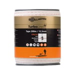 Elband Gallagher Turboline Vitt 12,5mm 200 M