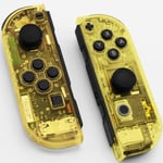 Left Right Housing For Nintendo Switch Joy-con Shell Set Clear Transparent Ye...