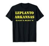 Leplanto Arkansas Coordinates Souvenir T-Shirt