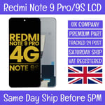 Redmi Note 9 Pro / 9S LCD Display Screen Touch Digitizer Assembly