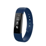 Waterproof Smart Fitness Band With Step Counter Blue