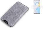 Felt case sleeve for Motorola Moto E32 India grey protection pouch