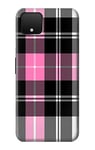 Pink Plaid Pattern Case Cover For Google Pixel 4 XL