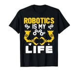 Robotics Robot Machine Engineer Science Retro Mom Dad Kids T-Shirt