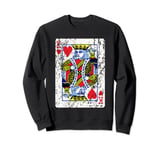 Playing Card King of Hearts Sweatshirt
