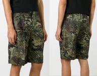 Givenchy Men's Iconic Cult Soldout Camouflage Print Bermuda Pants Shorts New 48