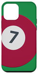 iPhone 12 mini Seven, Team Number 7 Lucky Brown Ball Billiard Pool Player Case