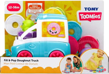 Toomies TOMY Hide and Squeak Fill and Pop Doughnut Truck Baby Toy