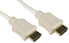Pro Signal High Speed 4K UHD HDMI Lead with Ethernet, Male to Male, 1m White