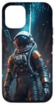 Coque pour iPhone 15 Cyberpunk Astronaute Aesthetic Espace Motif Imprimé